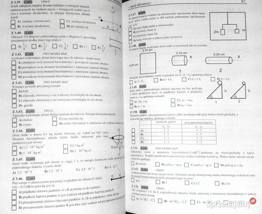 Fizyka Wybór testów Tom 1 Andrzej Persona lubelskie Chełm sprzedam