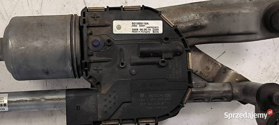 MECHANIZM WYCIERACZEK PRZÓD VOLKSWAGEN GOLF VII Lipno sprzedam