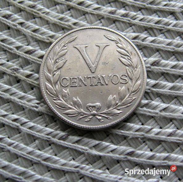 Kolumbia V Centavos 1946r Miedzionikiel