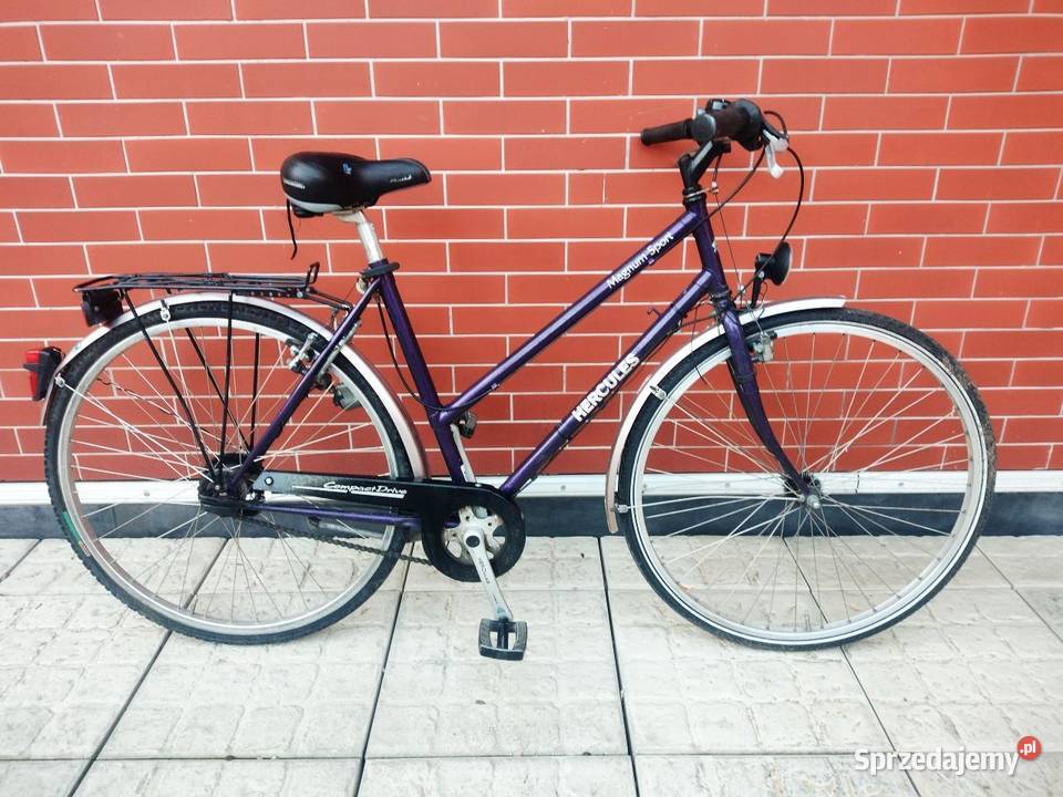 rower damka FIOLETOWA HERCULES koła 28 sprzedam