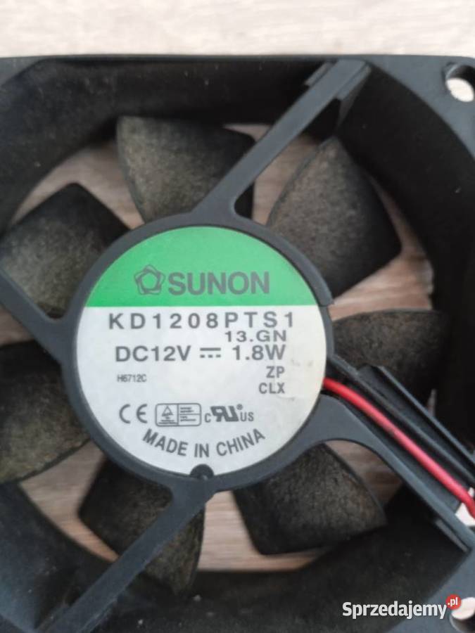 Wentylator DC 12V z demontażu