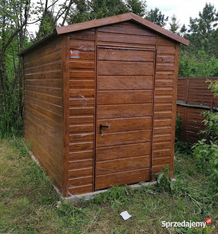 Biały Garaż Blaszany Na narzędzia SchowekWiatka Lubaczów
