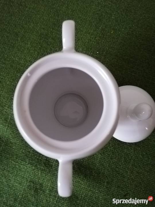 Cukiernica dostojna biała porcelana Ropa