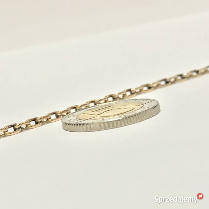 Złoty ŁAŃCUSZEK NASZYJNIK damski 585 14K kuty Warszawa