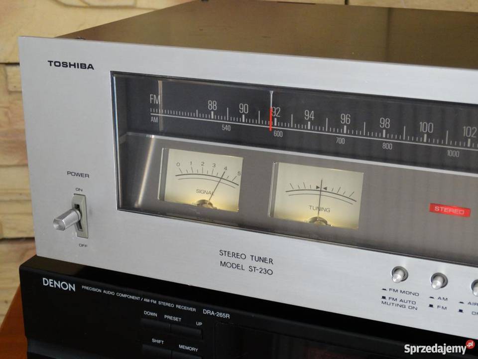 Tuner radiowy Toshiba śliczny Vintage WYSYŁKA Jasło