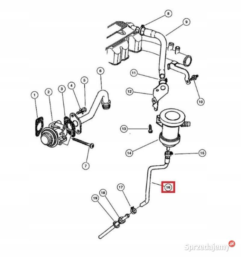WĄŻ RURA EGR JEEP LIBERTY 12r 37 ORYGINAŁ zASO lubelskie sprzedam