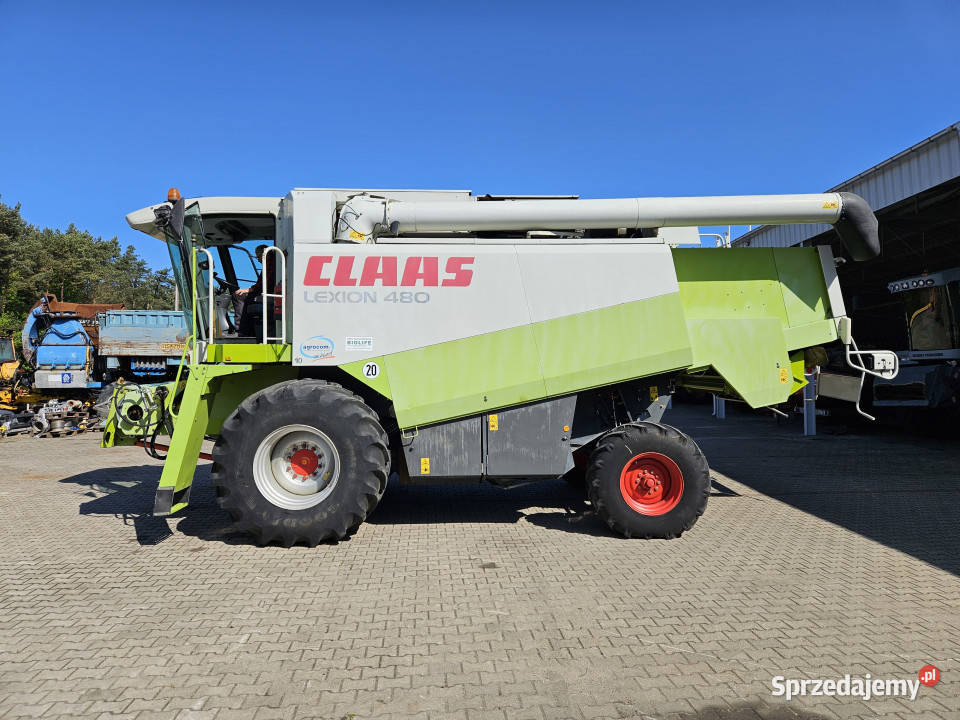 Kombajn Claas Lexion 480 plus heder zbożowy 75 m lubelskie Biskupie-Kolonia