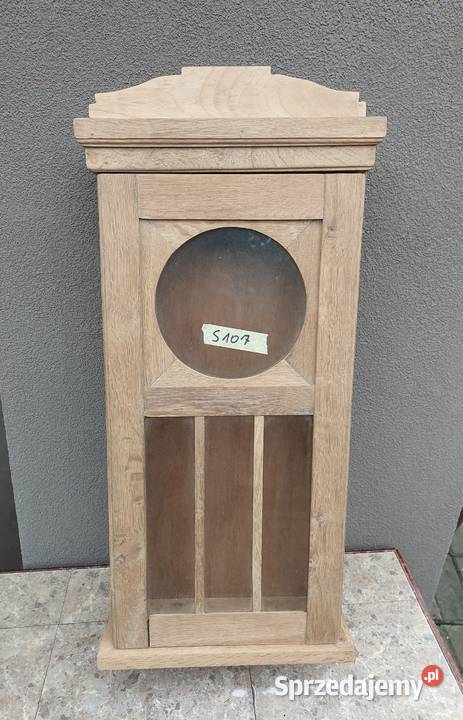 S107 Skrzynia obudowa starego zegara szafka Tczew