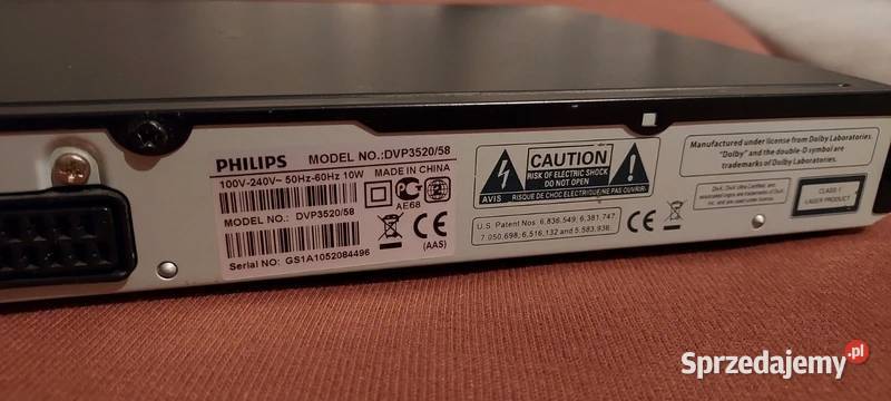 DVD player Philips DVP 3520 Gorzów Wielkopolski