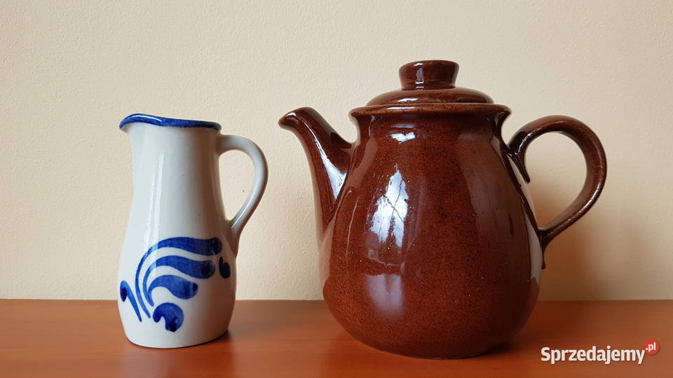 Imbryk dzbanek i mały dzbanuszek Bolesławiec śląskie Dąbrowa Górnicza