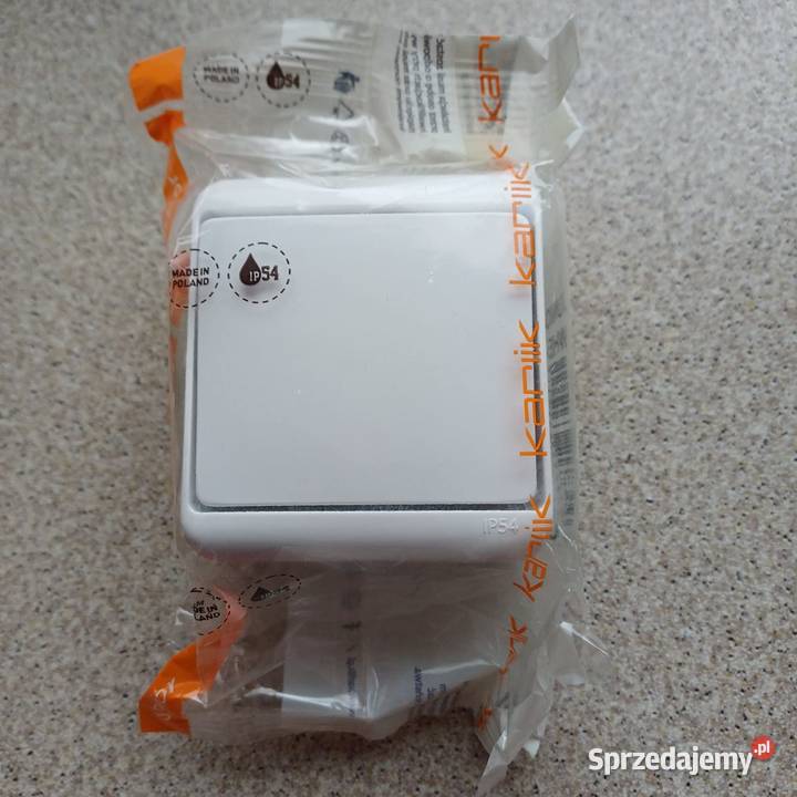 Łącznik przełącznik pojedynczy Junior WHE1 biały łódzkie Sieradz