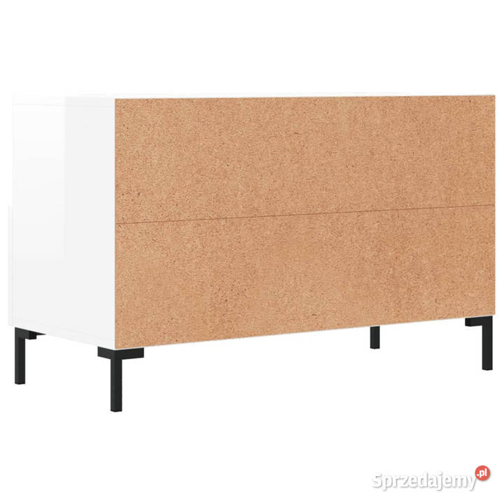 Szafka pod TV biała wysoki połysk 80x36x50 RTV Warszawa