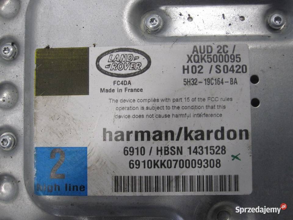 LAND ROVER DISCOVERY III 08r wzmacniacz HARMAN osobowe sprzedam