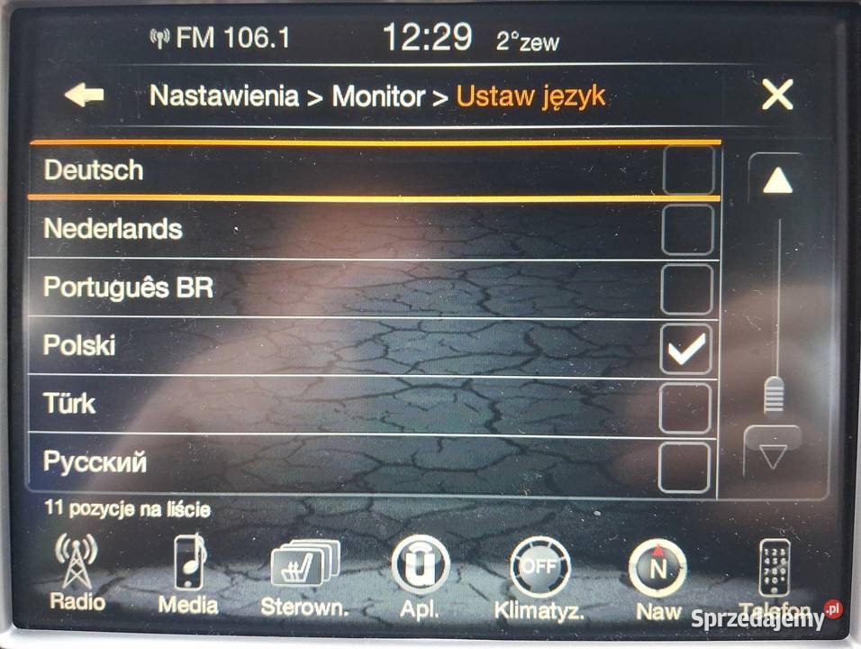 Polskie menu Konwersja USA EU Jeep Dodge RAM