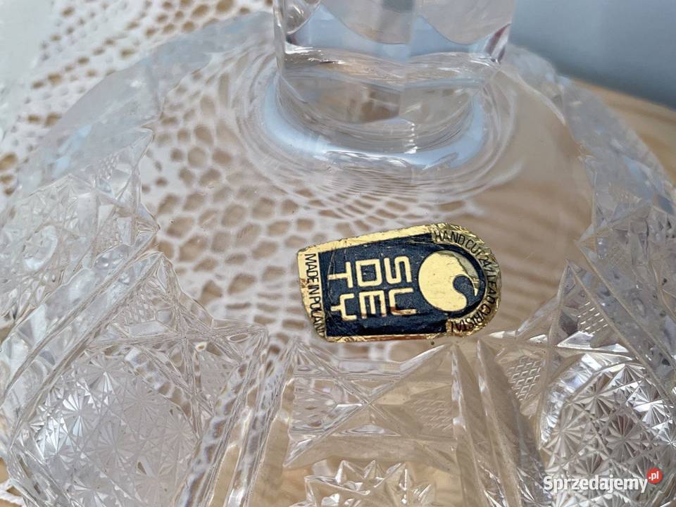 Krysztalowa duza bomboniera mat wiedenski huta