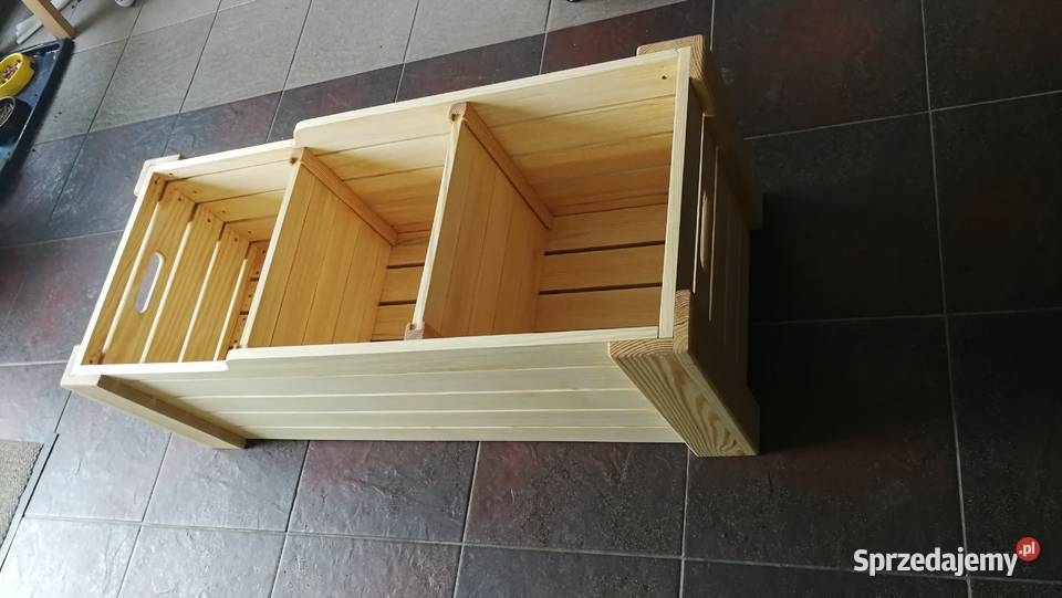 Skrzynka na winyle duża 170 płyt potrójna z Pozostałe Radków