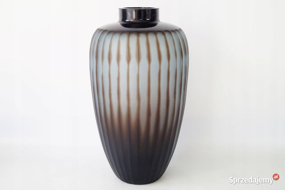 Nowoczesny szklany wazon DESIGN 19 ciekawy Gizałki