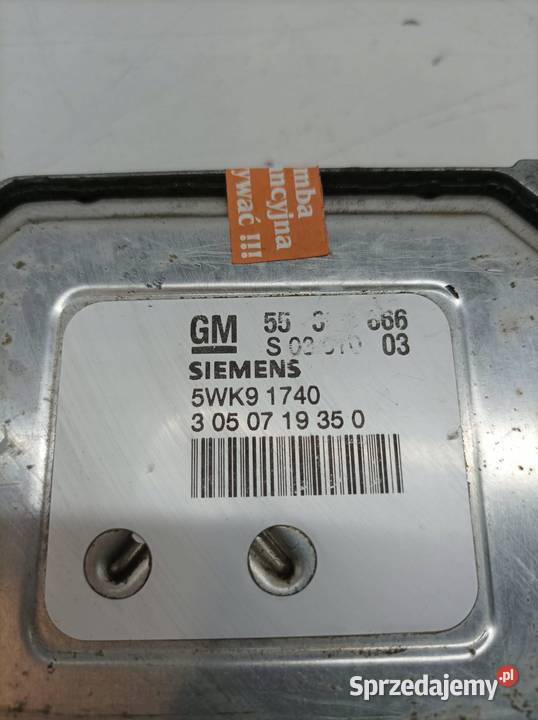 STEROWNIK SILNIKA 55352666 5WK91740 18 B 122 sprzedam