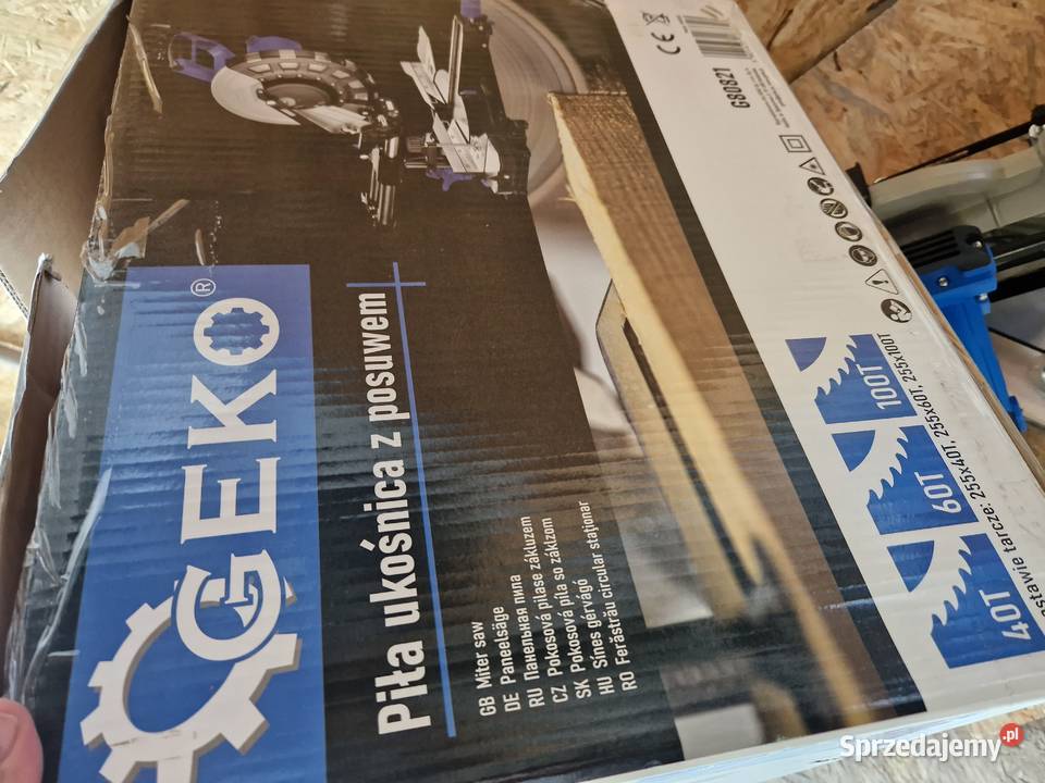 Piła ukośnica z posuwem 2000W 255mm geko G80821 wielkopolskie Głogowa