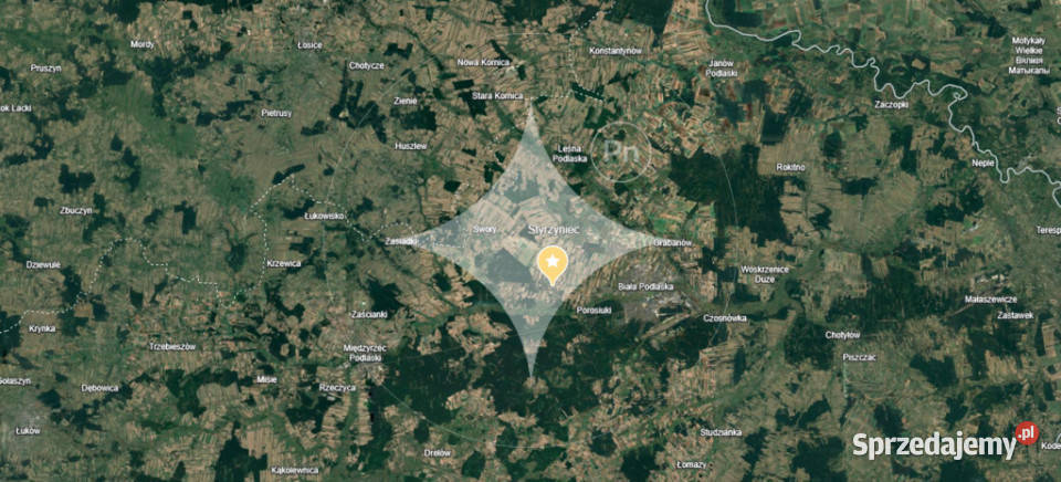 Działka budowlana 1039 m z prądem i WZ Styrzyniec