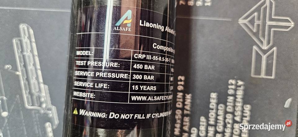 Mała butla 05l 300 BAR do zabrania w teren Nieporęt