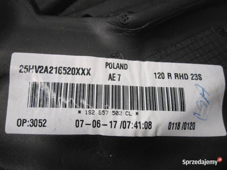 VW POLO R6 UP lusterko zewnętrzne prawe 82 PIN Kielce