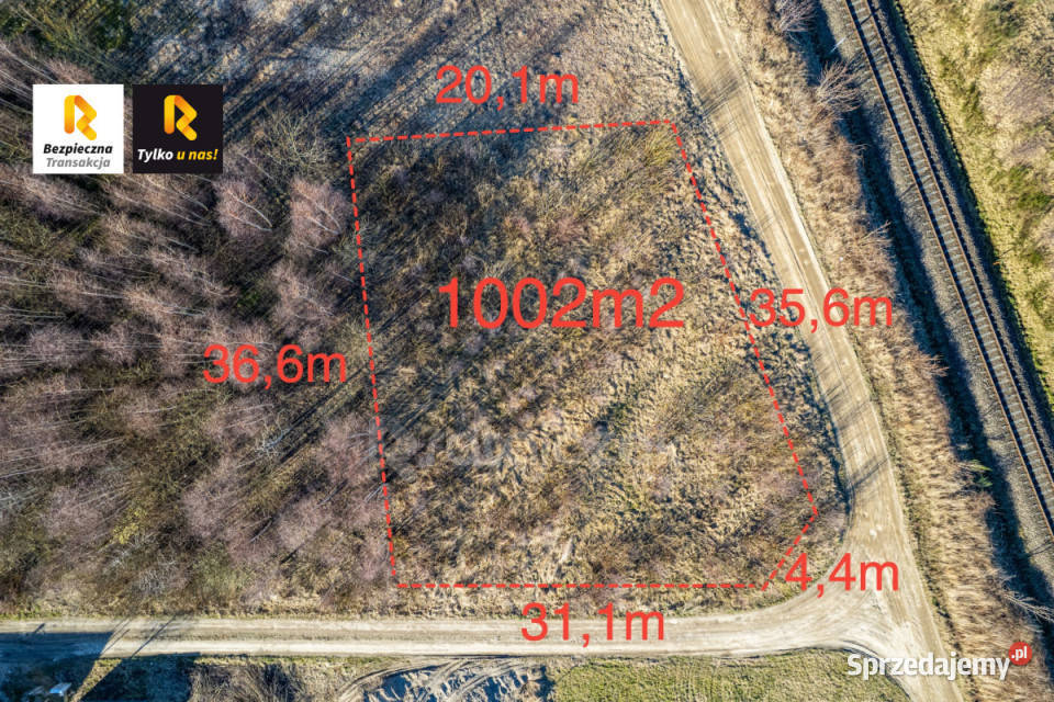 Grunt do sprzedania Gnieżdżewo Magnoliowa 1002m2 30m