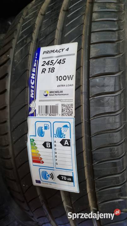 MICHELIN EPRIMACY 4 24545
R 78 100W Nowa opona Samochodowe Łódź