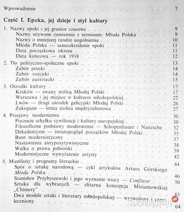 Literatura Młodej Polski Andrzej Z Makowiecki miękka Chełm sprzedam