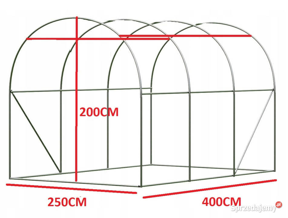 Tunel Foliowy Ogrodowy 25x4 PREMIUM SZKLARNIA sprzedam