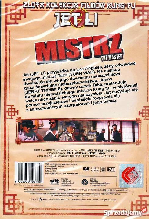 MISTRZ JET LI ZŁOTA KOLEKCJA FILMÓW KUNGFU Kalisz sprzedam