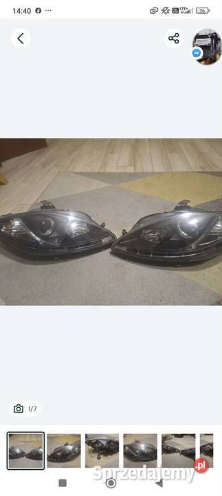Lampy przednie seat Leon 2 Brzóza Królewska