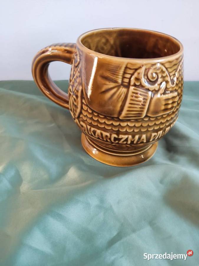 Kufel do piwa ceramiczny Bolesławiec Głuchołazy