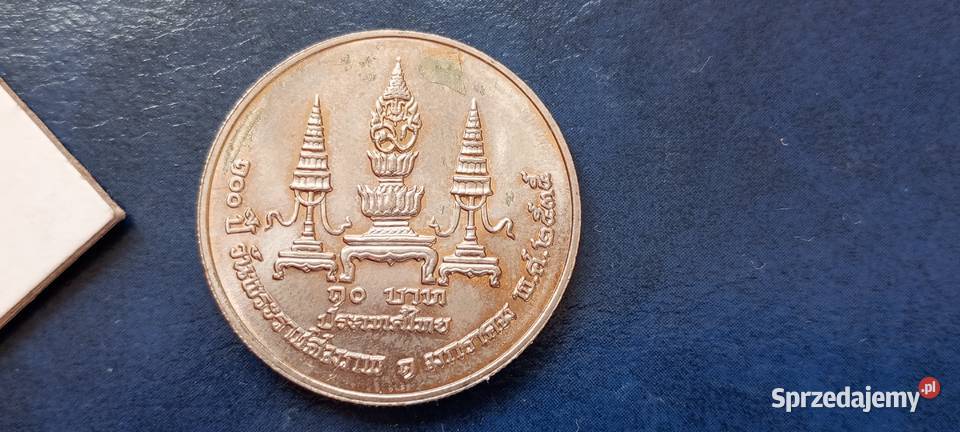 Stare monety 10 baht 1992 Tajlandia Lesko