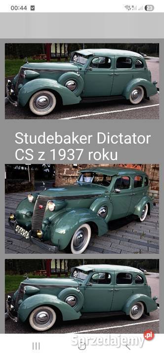 Studebaker Dictator 1937r hot rod projekt manualna Żukowo