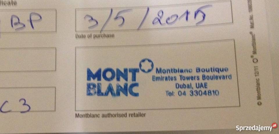 Pióro Montblanc Mont Blanc Meisterstuck Diplomat Konin