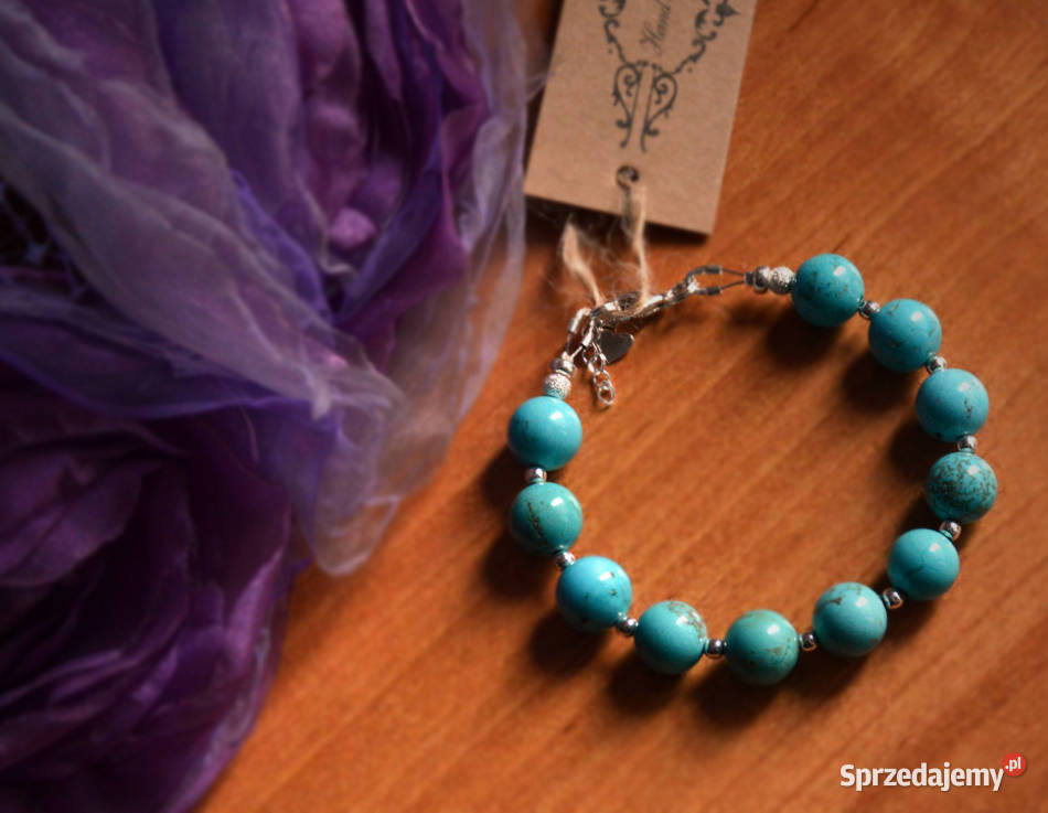 Turkusy naturalne Bransoletka pomorskie Gdańsk sprzedam