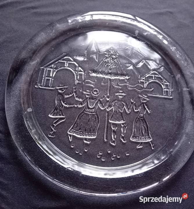 Talerz wielkanocny HSG Ząbkowice korowód z Palmą Porcelana i szkło Koźminek sprzedam