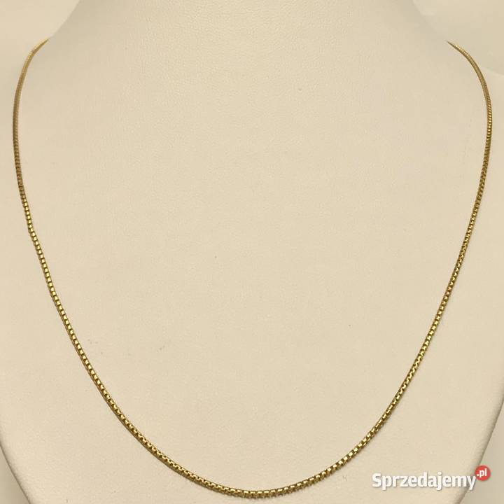 Złoty ŁAŃCUSZEK na KOMUNIĘ ŚWIETĄ 8K ŻMIJKA 45 Naszyjniki Warszawa sprzedam