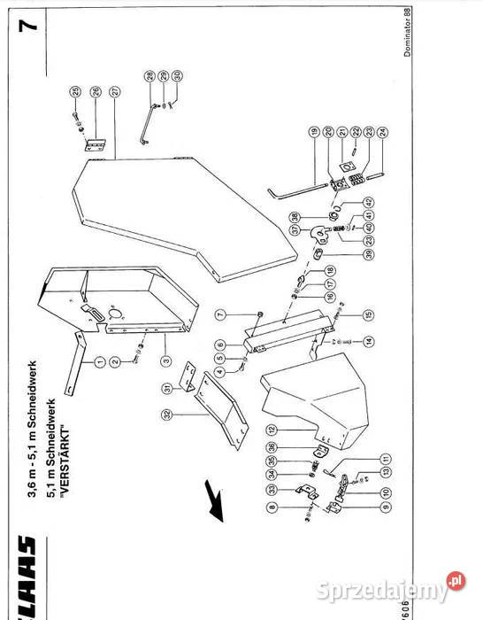 Katalog części Claas DOMINATOR 88 88 s 88 sl Pozostałe Zduńska Wola