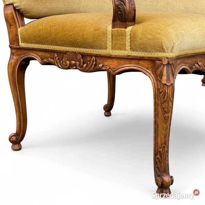Sofa trzyosobowa w stylu ludwikowskim orzech Gryfice