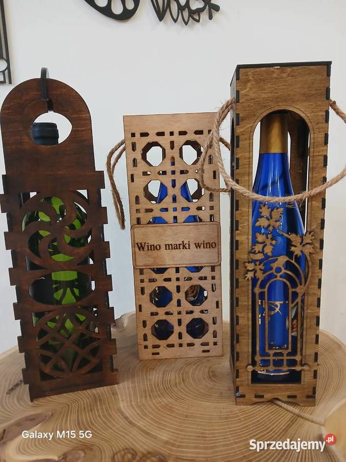 Skrzynka na wino bo foliówka to obciach Skawina sprzedam