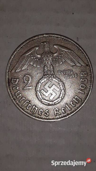 MONETA Niemcy Trzecia Rzesza 2 reichsmarki 1938 śląskie Pszów sprzedam