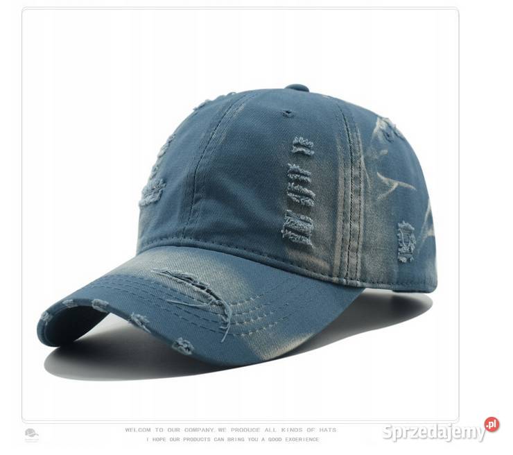 Czapka z daszkiem bejsbolówka jeans VINTAGE Czapki Sosnowiec sprzedam