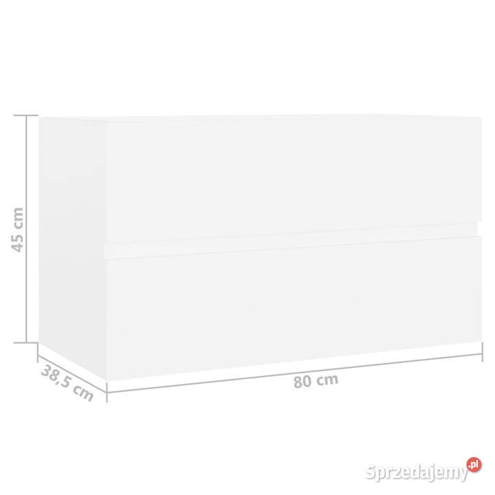 Szafka pod umywalkę biała 80x385x45 WM804746 Warszawa