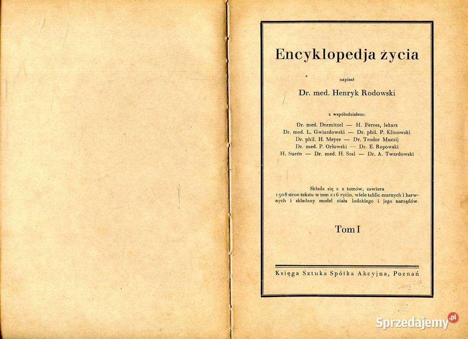 Encyklopedia życia T1 Henryk Rodowski twarda Szczecin