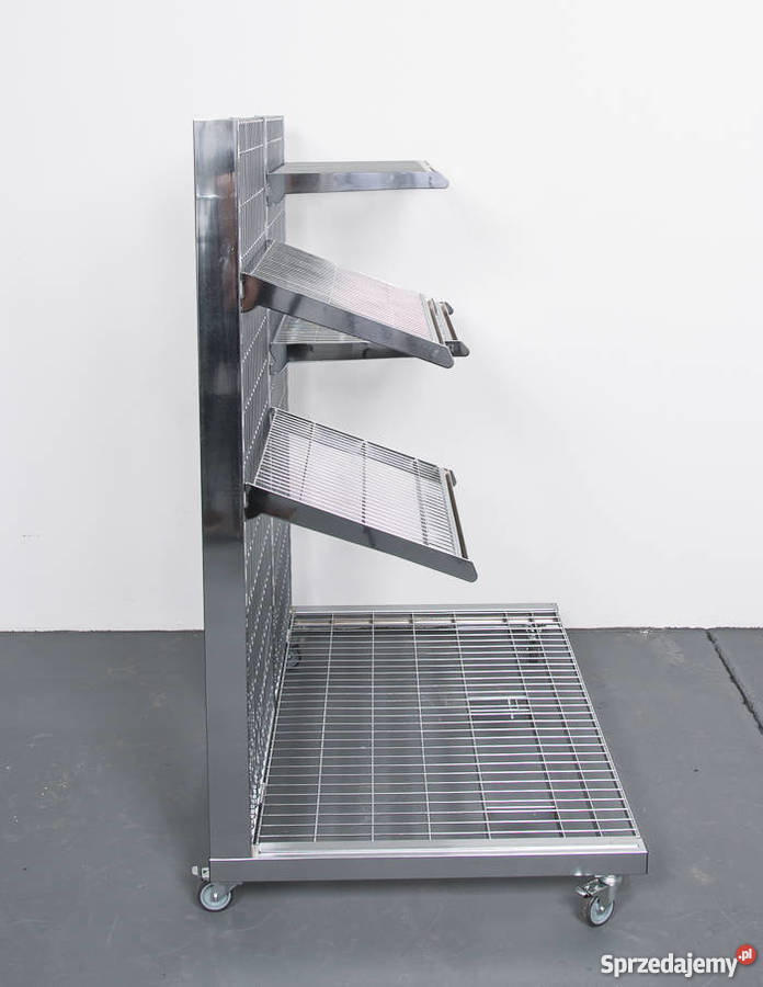 REGAŁ SKLEPOWY NA KÓŁKACH chrom Słubice