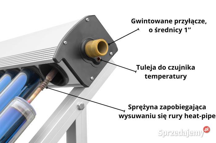 Przepływowy kolektor słoneczny HSC30 do Brzeg
