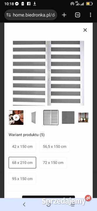 Rolety dzień noc nowe 2 sztuki szare 68215 Gorlice