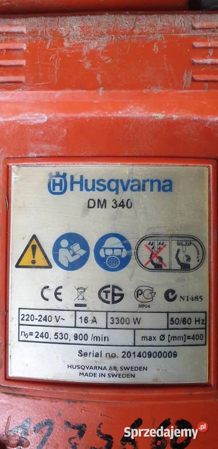 Wiertnica do betonu otwornica Husqvarna ze Elektryczne Namysłów